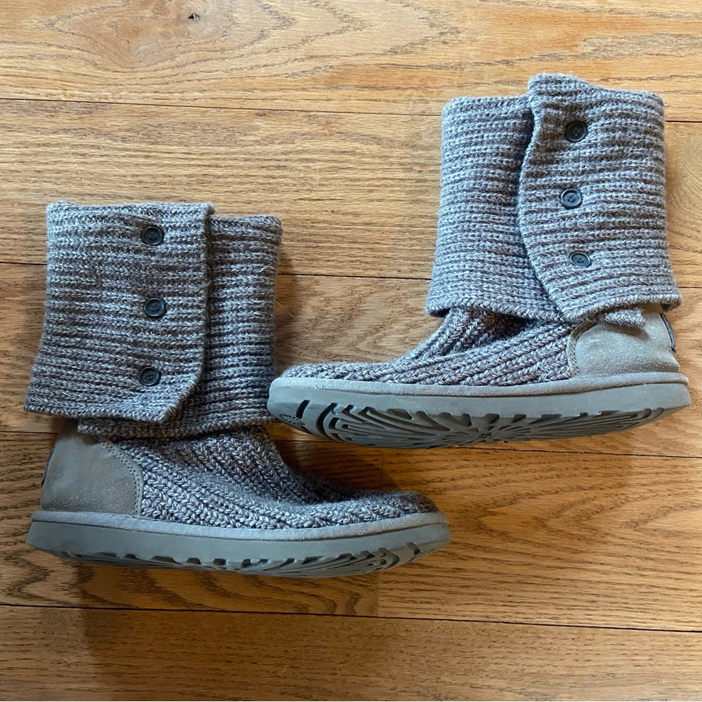UGG Womens Boots - Grey Classic Cardy